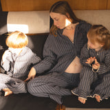 Wheat Main Pyjamas Madison Home 4339 blue holiday stripe