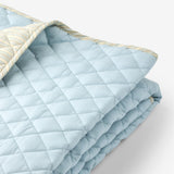 Wheat Main Quilt Blanket Home 9634 blue ocean stripe