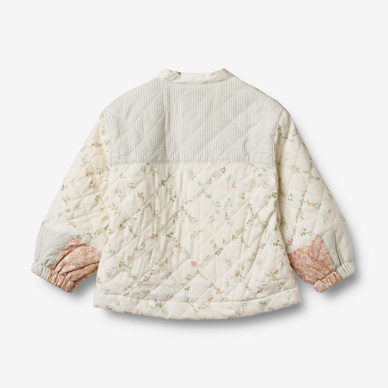 Wheat Main Quilt Jacket Inga Jacket 9426 ivory checked flowers