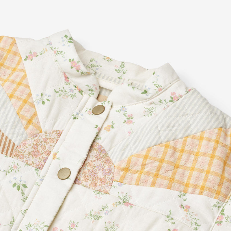 Wheat Main Quilt Jacket Inga Jacket 9426 ivory checked flowers