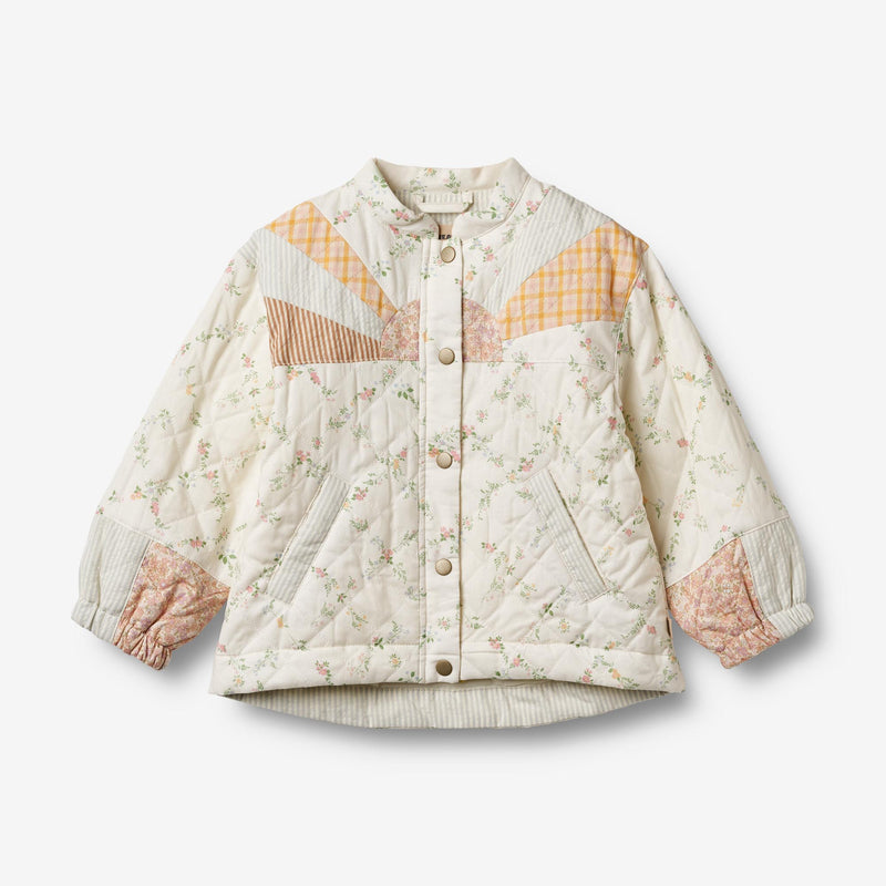 Wheat Main Quilt Jacket Inga Jacket 9426 ivory checked flowers
