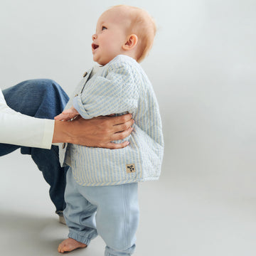 Wheat Main Quilt Jacket Saxo Jacket 9664 summer sky stripe