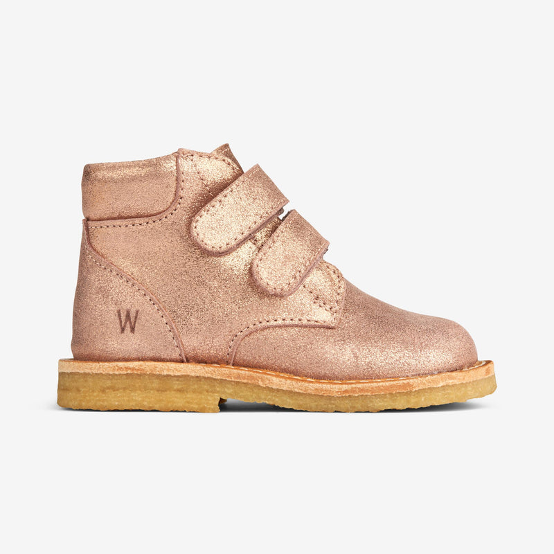 Wheat Footwear Raden Velcro Shine | Baby Prewalkers 2026 rose