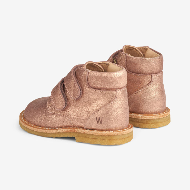 Wheat Footwear Raden Velcro Shine | Baby Prewalkers 2026 rose