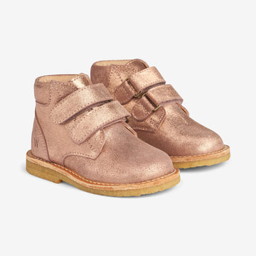 Wheat Footwear Raden Velcro Shine | Baby Prewalkers 2026 rose