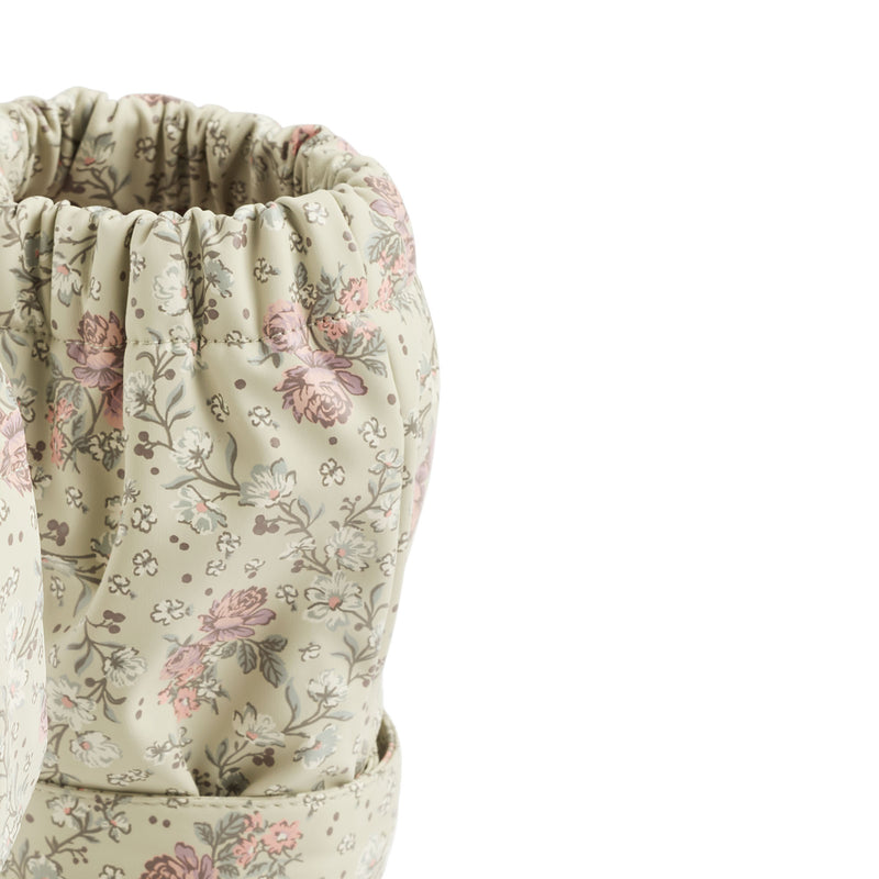 Wheat Outerwear Rain Booties Como Accessory 9539 slightly green flowers