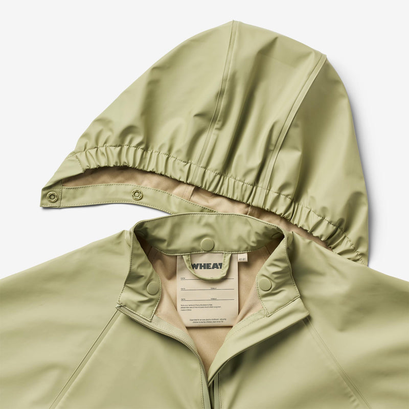 Wheat Outerwear Raincape Drops Rainwear 1145 green tea