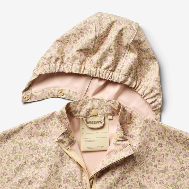 Wheat Outerwear Raincape Drops Jacket 9521 rose flower field