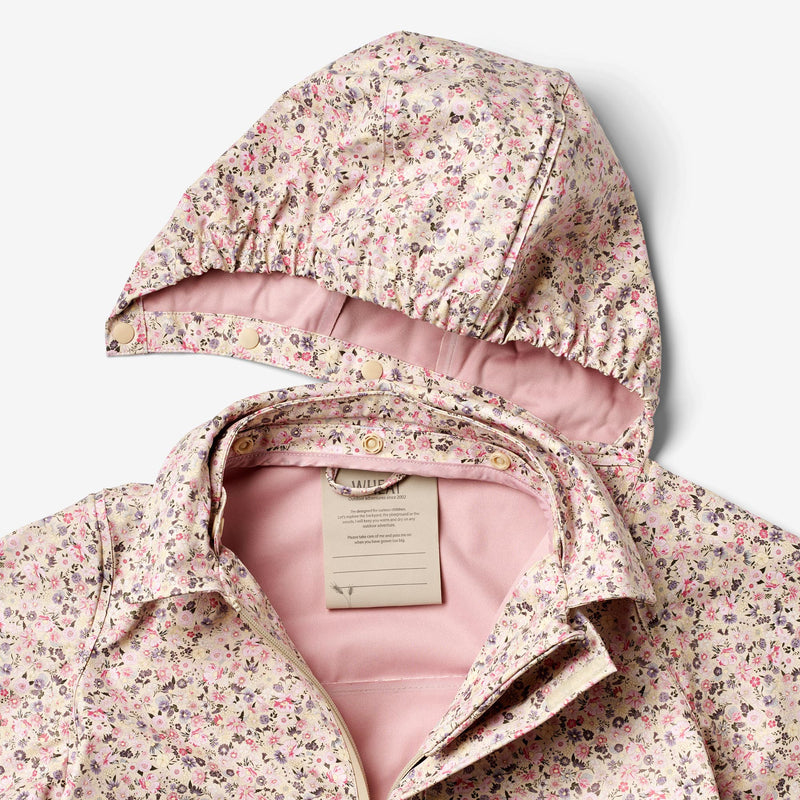 Wheat Outerwear Rainwear Long Jacket Finley Rainwear 9014 clam multi flowers