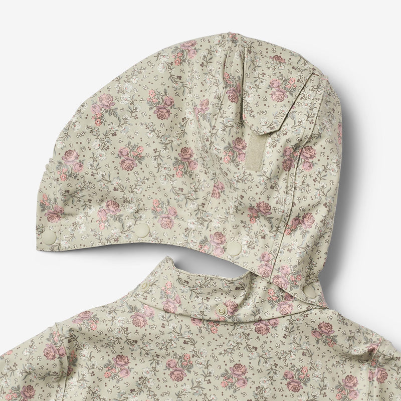 Wheat Outerwear Rainwear Ollo jacket Jacket 9539 slightly green flowers