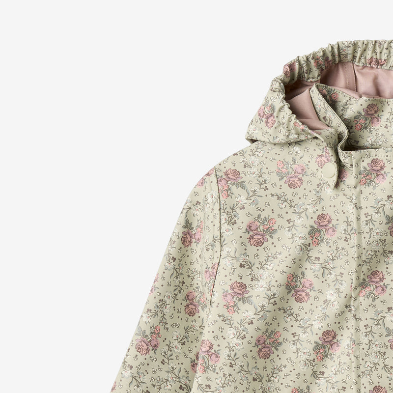 Wheat Outerwear Rainwear Ollo jacket Jacket 9539 slightly green flowers