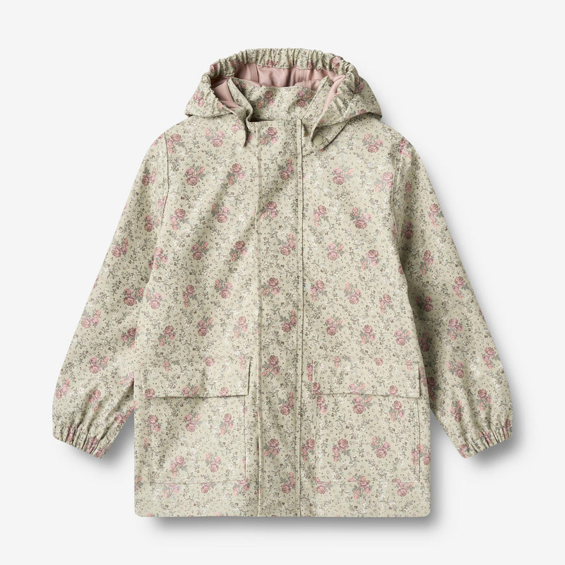 Wheat Outerwear Rainwear Ollo jacket Jacket 9539 slightly green flowers