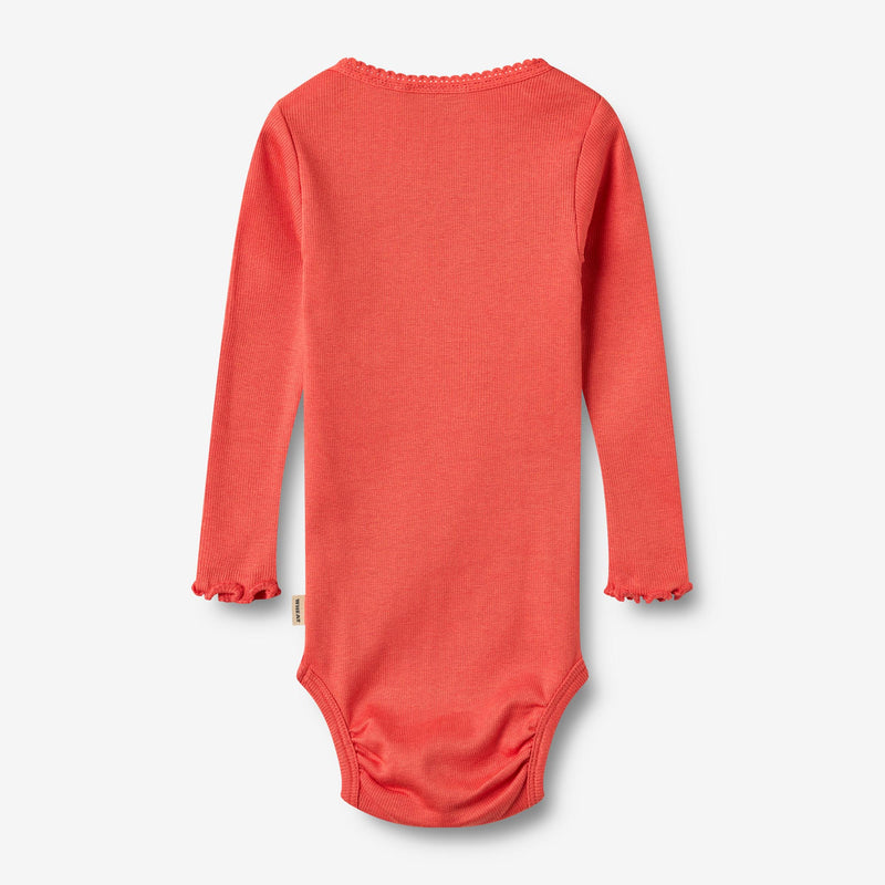Wheat Main Rib Body L/S Lotta Underwear/Bodies 1123 candy red