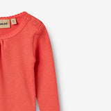 Wheat Main Rib Body L/S Lotta Underwear/Bodies 1123 candy red