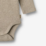 Wheat Main Rib Body L/S Spencer Underwear/Bodies 0072 gravel melange