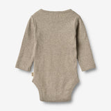 Wheat Main Rib Body L/S Spencer Underwear/Bodies 0072 gravel melange