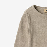 Wheat Main Rib Body L/S Spencer Underwear/Bodies 0072 gravel melange