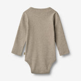 Wheat Main Rib Body L/S Spencer Underwear/Bodies 0072 gravel melange