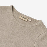 Wheat Main Rib Body L/S Spencer Underwear/Bodies 0072 gravel melange