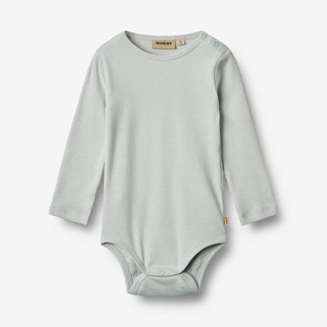 Wheat Main Rib Body L/S Spencer Underwear/Bodies 1560 soft blue