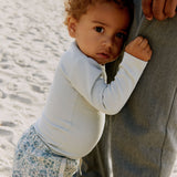 Wheat Main Rib Body L/S Spencer Underwear/Bodies 9436 rainy sky