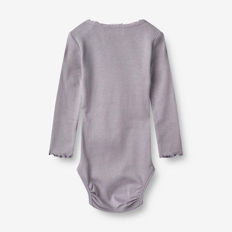 Wheat Main Rib Body Lotta | Baby Underwear/Bodies 1346 lavender