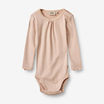 Wheat Main Rib Body Lotta | Baby Underwear/Bodies 2032 rose dust