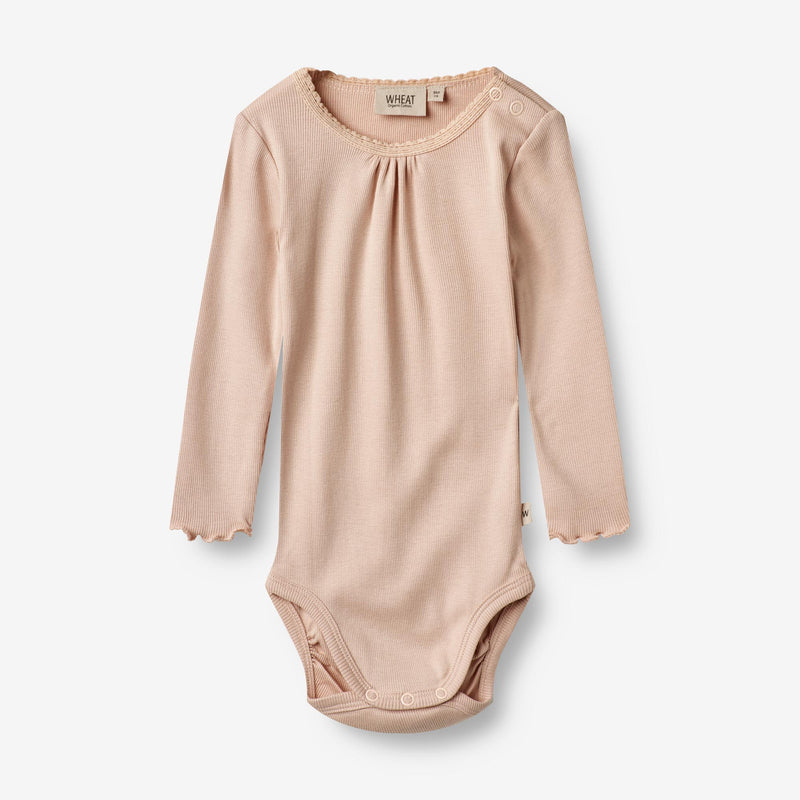 Wheat Main Rib Body Lotta | Baby Underwear/Bodies 2032 rose dust