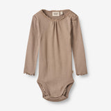 Wheat Main Rib Body Lotta | Baby Underwear/Bodies 3006 soft brown