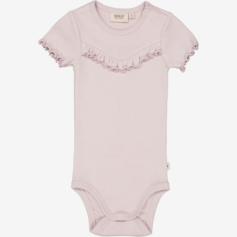 Wheat Main Rib Body Ruffle SS Underwear/Bodies 1354 soft lilac