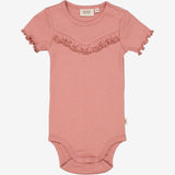 Wheat Main Rib Body Ruffle SS Underwear/Bodies 2021 old rose