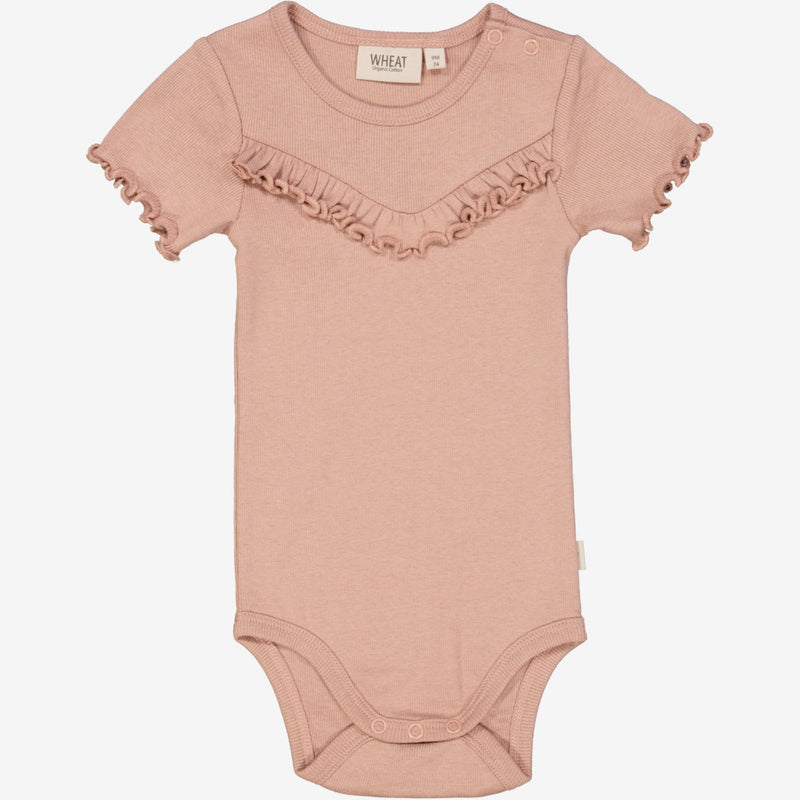 Wheat Main Rib Body Ruffle SS Underwear/Bodies 2031 rose dawn