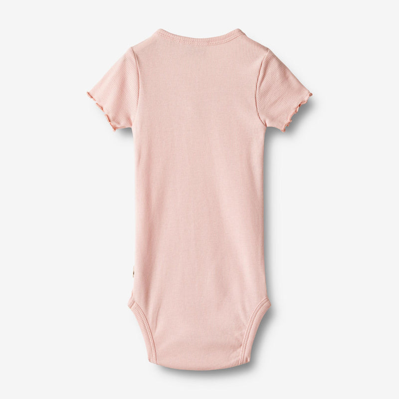 Wheat Main Rib Body Ruffle S/S Edith Underwear/Bodies 2281 rose ballet