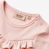 Wheat Main Rib Body Ruffle S/S Edith Underwear/Bodies 2281 rose ballet