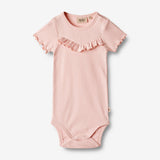 Wheat Main Rib Body Ruffle S/S Edith Underwear/Bodies 2281 rose ballet
