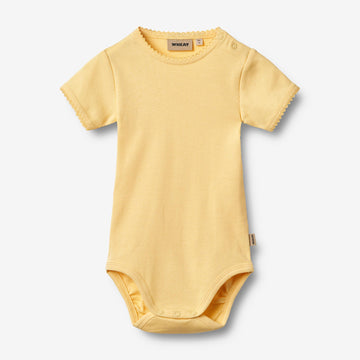 Wheat Main Rib Body S/S Lace Elisa Underwear/Bodies 9425 golden yellow