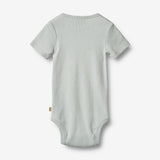 Wheat Main Rib Body S/S Timo Underwear/Bodies 1560 soft blue