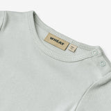 Wheat Main Rib Body S/S Timo Underwear/Bodies 1560 soft blue