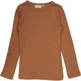 Wheat Rib T-Shirt LS Jersey Tops and T-Shirts 9003 acorn