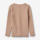Wheat Main Rib T-Shirt L/S Reese Jersey Tops and T-Shirts 1164 nougat rose
