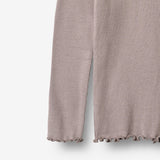 Wheat Main Rib T-Shirt L/S Reese T-Shirt 9531 dusty purple