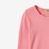 Wheat Main Rib T-Shirt L/S Reese T-Shirt 9568 soft pink