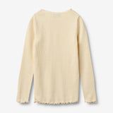 Wheat Main Rib T-Shirt L/S Reese T-Shirt 9631 barely apricot