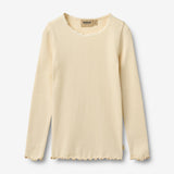 Wheat Main Rib T-Shirt L/S Reese T-Shirt 9631 barely apricot