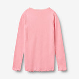 Wheat Main Rib T-Shirt L/S Reese T-Shirt 9638 bubblegum