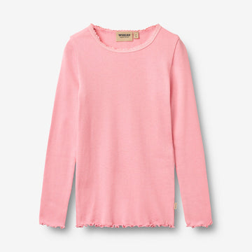 Wheat Main Rib T-Shirt L/S Reese T-Shirt 9638 bubblegum