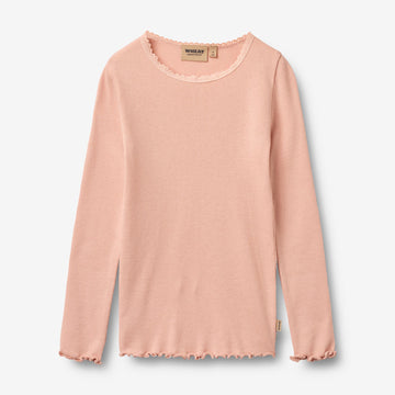 Wheat Main Rib T-Shirt L/S Reese T-Shirt 9658 rose cloud