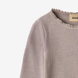 Wheat Main Rib T-Shirt L/S Reese T-Shirt 9531 dusty purple