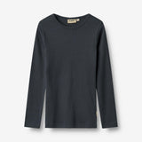Wheat Main Rib T-Shirt L/S Stig Jersey Tops and T-Shirts 1432 navy
