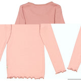 Wheat Main Rib T-Shirt Lace LS Jersey Tops and T-Shirts 2024 rosie